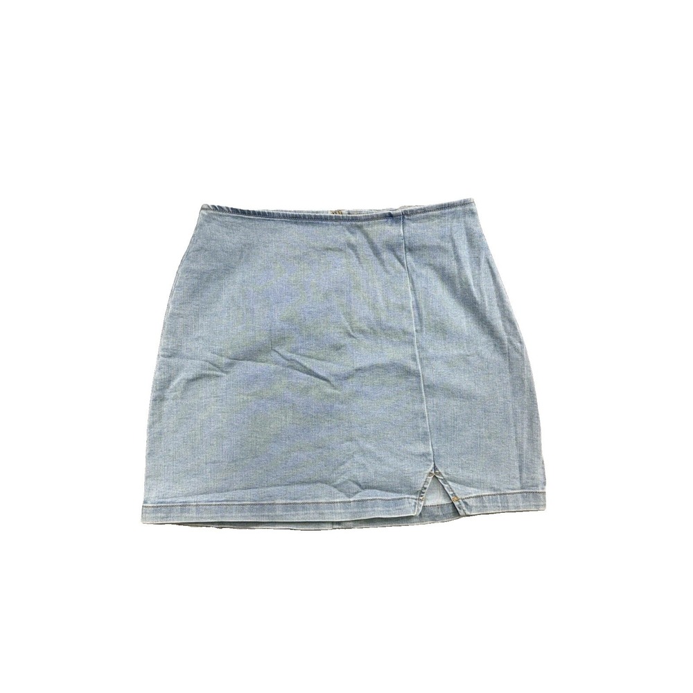 Wild Fable Women's Light Blue Denim Jean Skirt Size 6 Preppy Cowgirl Boho